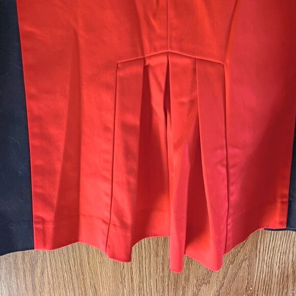 Worthington Colorblock Pencil Skirt Red Black Executive Chic Minimalist 10 - Picture 4 of 8